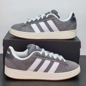 12M Adidas Grand Court Alpha “00” Shoes Gray White Casual Sneakers